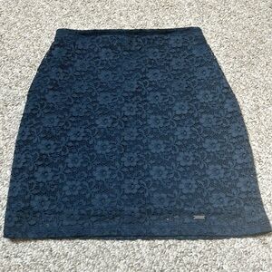 Navy Blue Hollister Lace Skirt Size XS